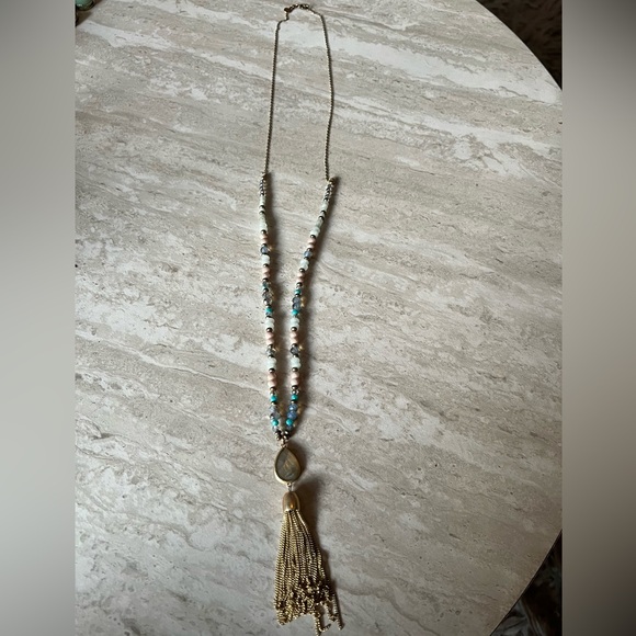 LOFT multi colored tassel necklace - Picture 1 of 2